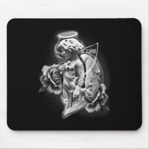 Angel X Saint X Roses Tattoo Mouse Pad
