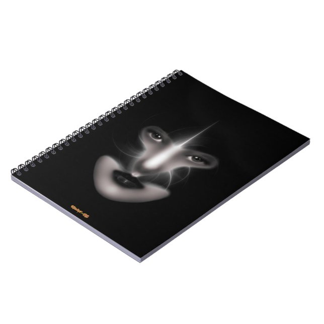 Angel Yeux Fractal Art Carnet Spiral (Côté gauche)