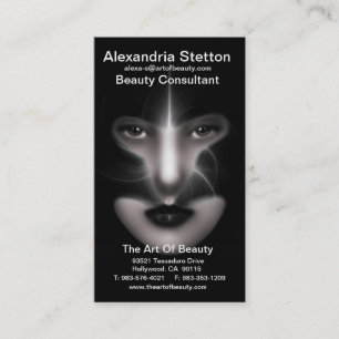 Angel Yeux Fractal Art Carte de visite vertical