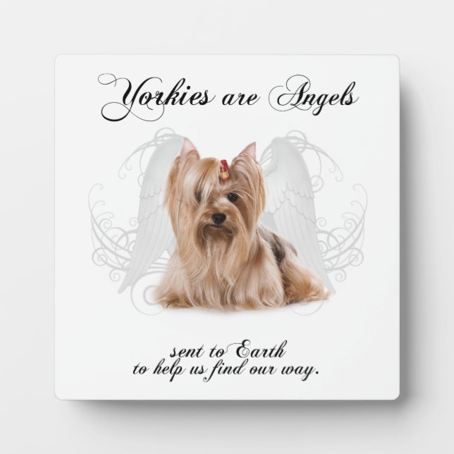 Angel Yorkie Plaque (Front)