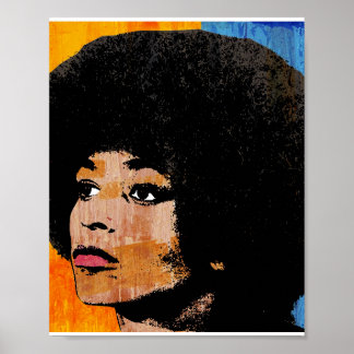 ANGELA DAVIS (COLOR)  POSTER