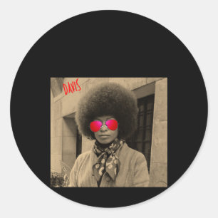 Angela Davis - Student Teacher Gift Quote Philosop Classic Round Sticker