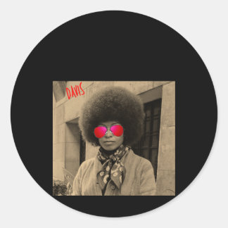 Angela Davis - Student Teacher Gift Quote Philosop Classic Round Sticker