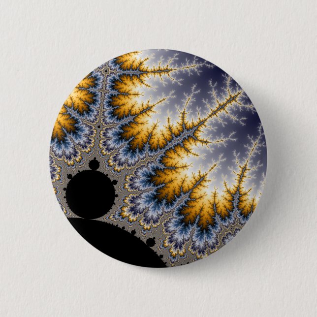 Angela - Fractal 2 Inch Round Button (Front)