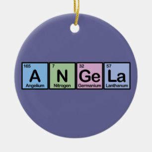 Angela made of Elements Ceramic Ornament