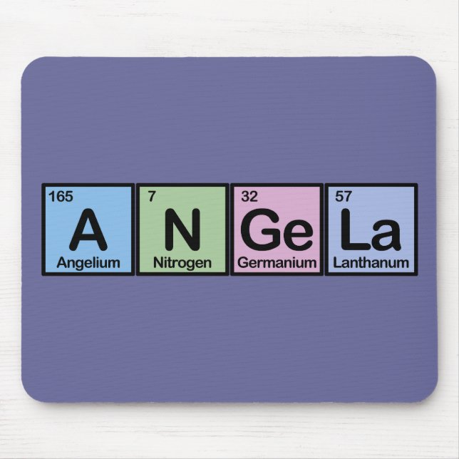 Angela made of Elements Mouse Pad (Front)
