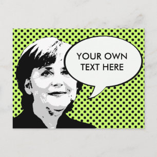 Angela Merkel Postcard
