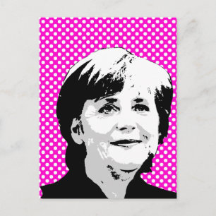 Angela Merkel Postcard
