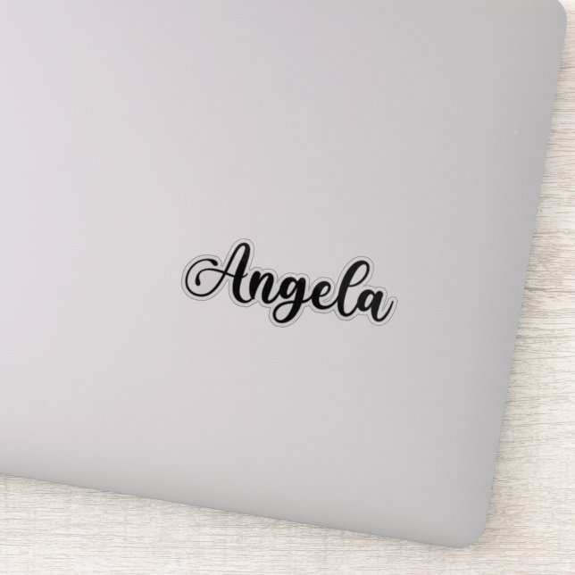 Angela Name - Handwritten Calligraphy (Detail)