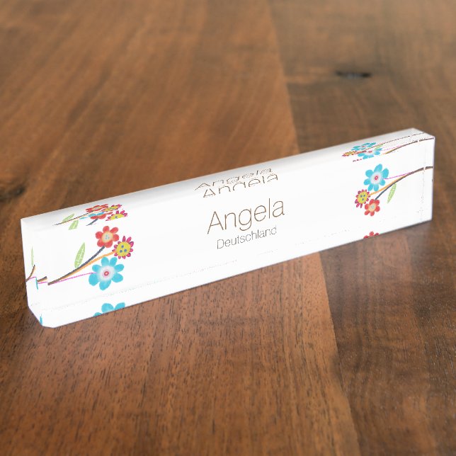 Angela Nameplate (Side)
