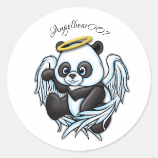 angelbear007 design classic round sticker
