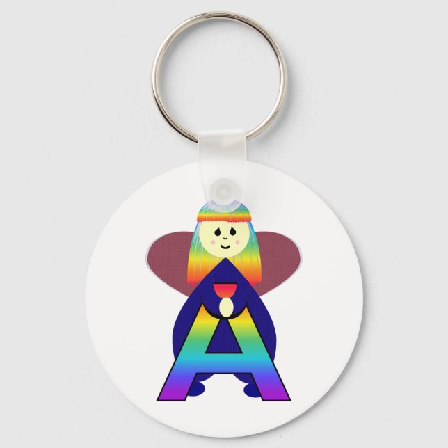 Angelbet Letter A Keychain (Front)