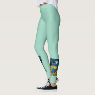 Angelfish at coral reef - Photographic design Leggings