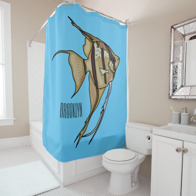 Angelfish cartoon illustration (In Situ)
