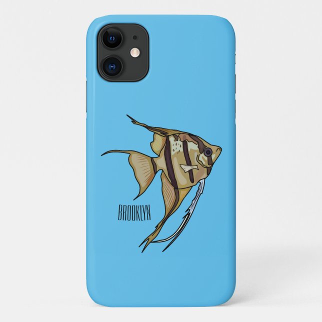 Angelfish cartoon illustration Case-Mate iPhone case (Back)