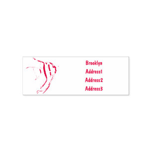 Angelfish cartoon illustration self-inking stamp