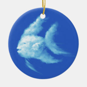 Angelfish Ceramic Ornament