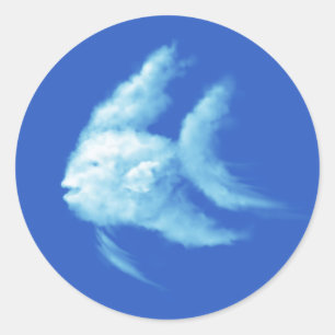 Angelfish Classic Round Sticker