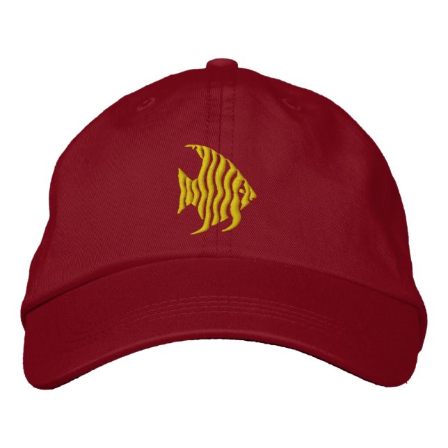 Angelfish Embroidered Hat (Front)