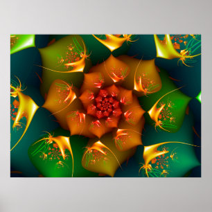 Angelfish Spiral Poster