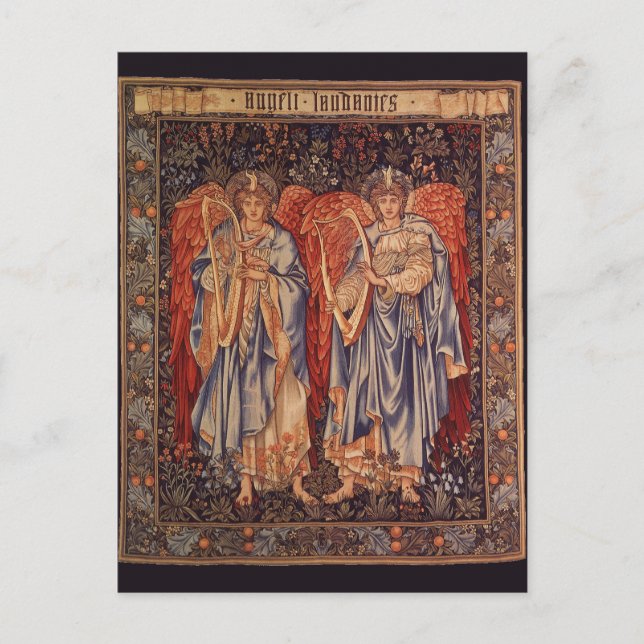 Angeli Laudantes by Sir Edward Coley Burne Jones Postcard (Front)