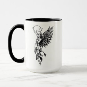 Angelic Ascent - Fine Art Pencil Sketch Mug
