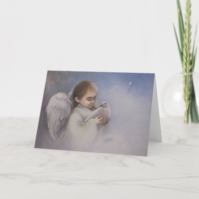 Angelic Blessings Holiday Card (Front)