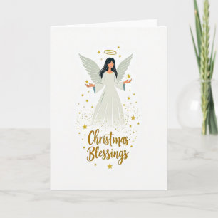 Angelic Christmas Blessing Card