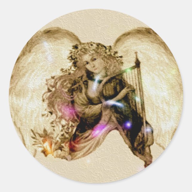 Angelic Classic Round Sticker (Front)
