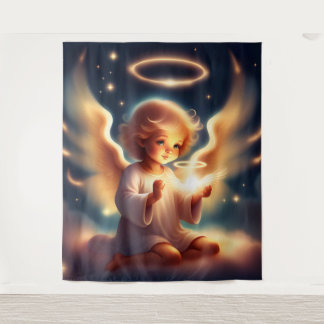 Angelic Glow Tapestry