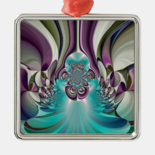 Angelic Hakuna Matata Purple Heart.jpg Metal Ornament