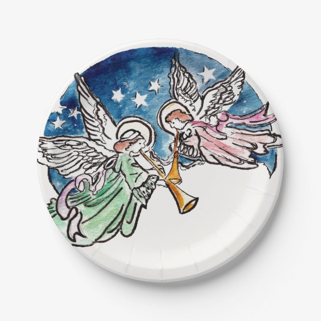 Angelic Hymns  Paper Plate (Front)