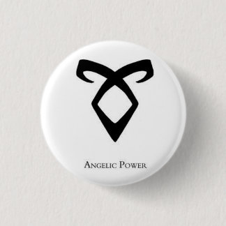 Angelic Power Rune Mortal Instruments 1 Inch Round Button