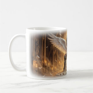 Angelic Queen on Her Throne Fantasy Mug