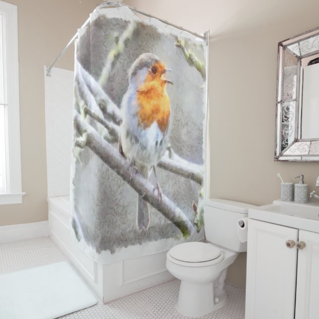 Angelic Robin Watercolor (In Situ)