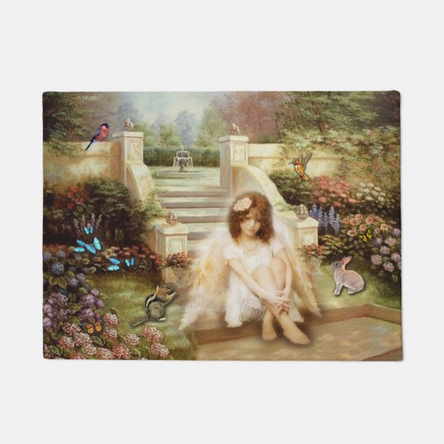 Angelic Serenity Garden Door Mat (Front)