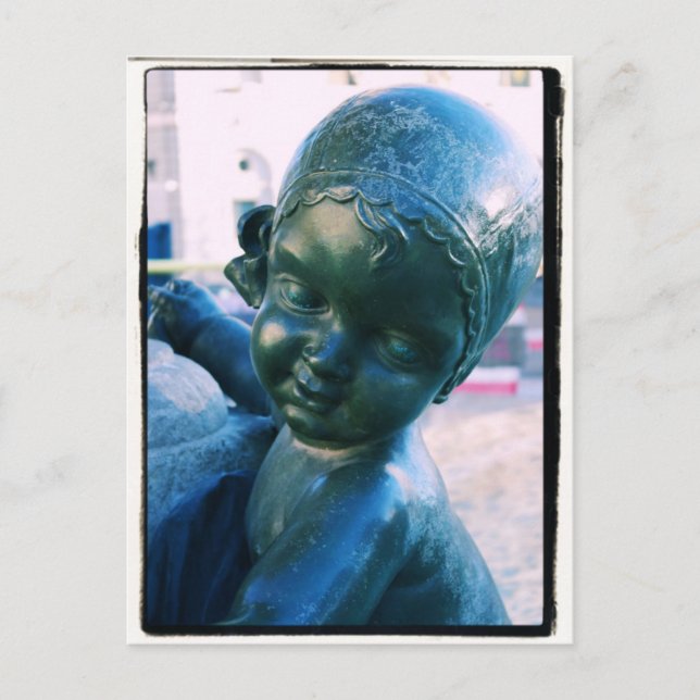 Angelic Statue - Barcelona, Spain Postcard (Front)