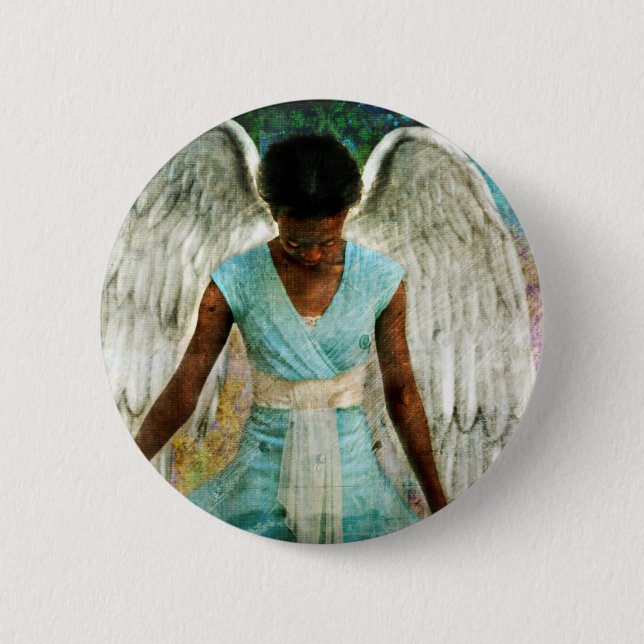 Angelic Thanks 2 Inch Round Button (Front)