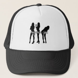Angelica Gurl "Logo Gurls" [Black & White] Trucker Hat