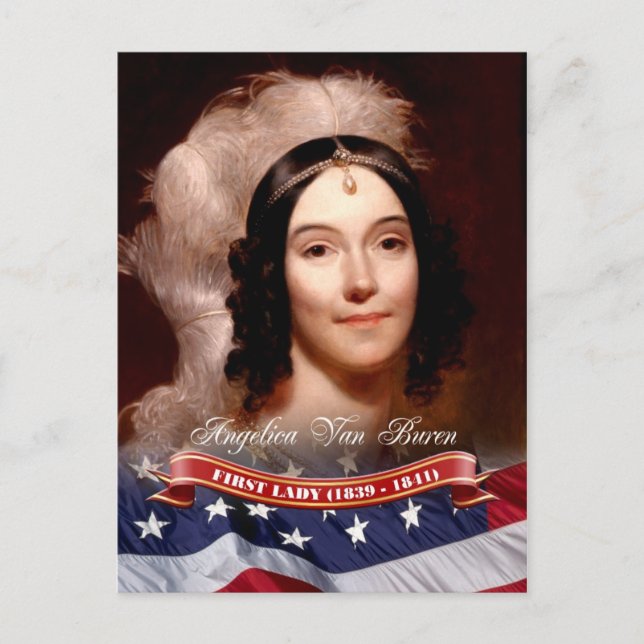 Angelica Van Buren, First Lady of the U.S. Postcard (Front)