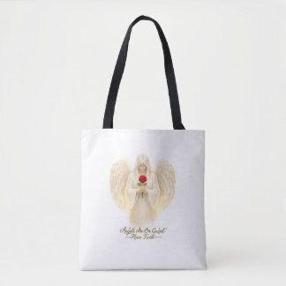 AngelicFaith GoldenHeart Tote Bag