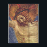 Angelico, Fra Fra Angelico auch genannt: Beato Ang Postcard<br><div class="desc">Angelico, Fra Fra Angelico auch genannt: Beato Angelico; Fra Giovanni da Fiesole Beato Angelico, Giovanni da Fiesole, Guido di Pietro Trosini 1387 or 1395 1455-02-18 V?cchio di Mugello bei Florenz V?cchio di Mugello, Italy Rome Florenz, Fiesole, Rom Italy: Florence, Fiesole, Rome Der Gekreuzigte und San Domenico , Detail um 1437-1446...</div>