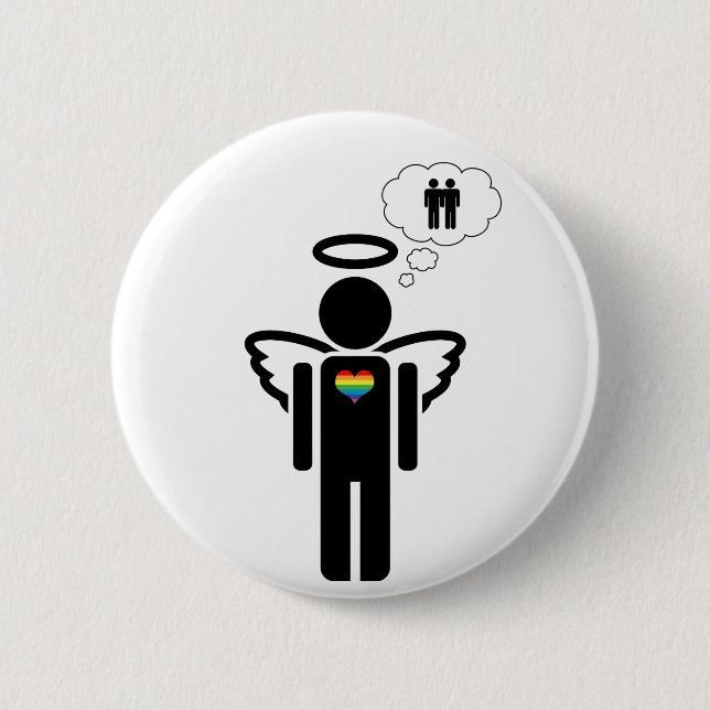 angelicon. boy dreams. 2 inch round button (Front)