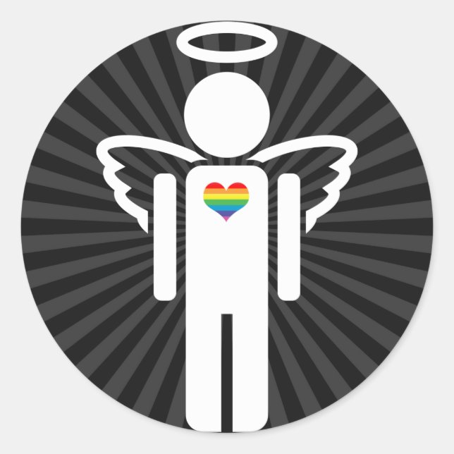 angelicon. classic round sticker (Front)