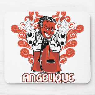 angelique black mouse pad