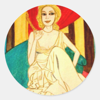 Angelique Classic Round Sticker