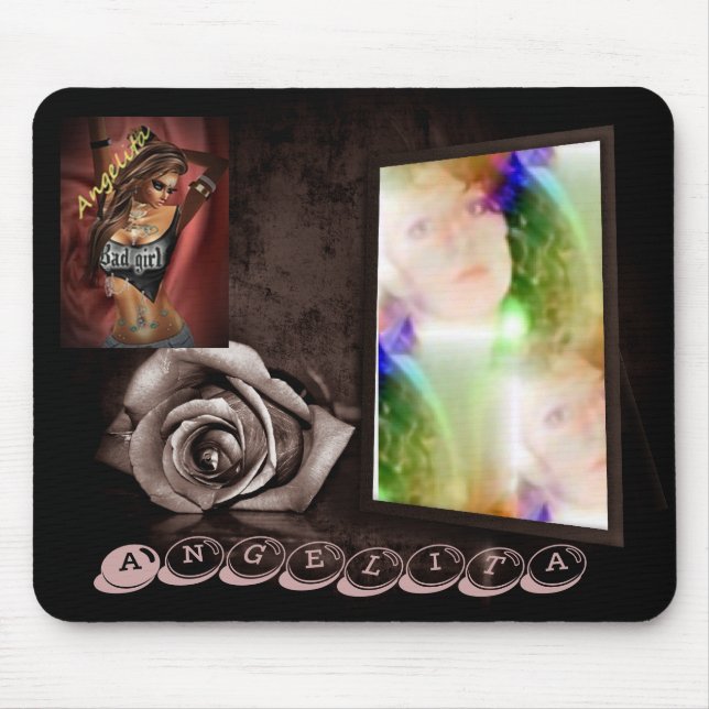 angelita  photo and  graphic  images mouse pad (Front)