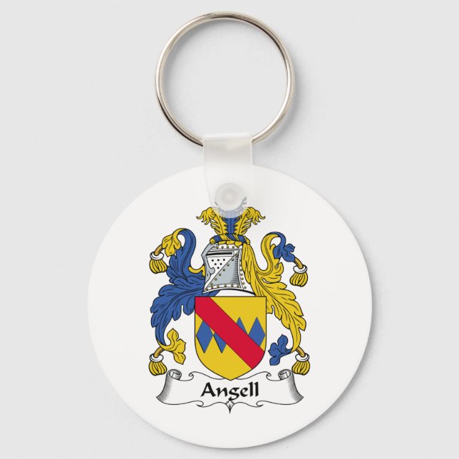 Angell Family Crest Keychain (Front)