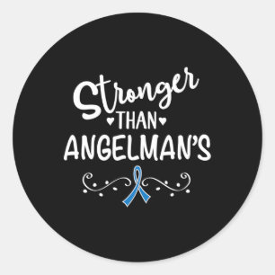 Angelman Syndrome Awareness 1 Classic Round Sticker