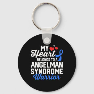 Angelman Syndrome Warrior Survivor Support Awarene Keychain